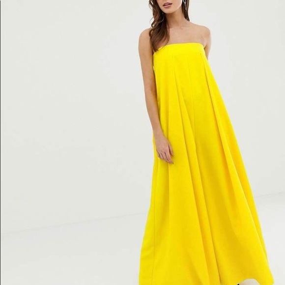ASOS Pants - ASOS Bandeau Wide Leg Jumpsuit
